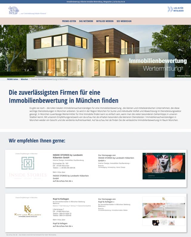 Immobilien Wertermittlung bundesweit auf better-local.de