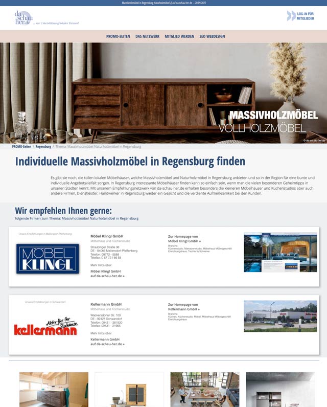 Massivholzmöbel in München und bundesweit auf better-local.de